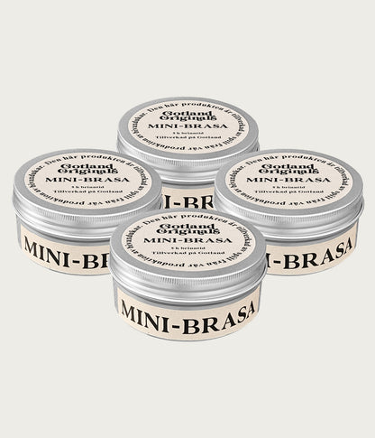 Minibrasa 4-pack. Miljövänligt alternativ till marschall