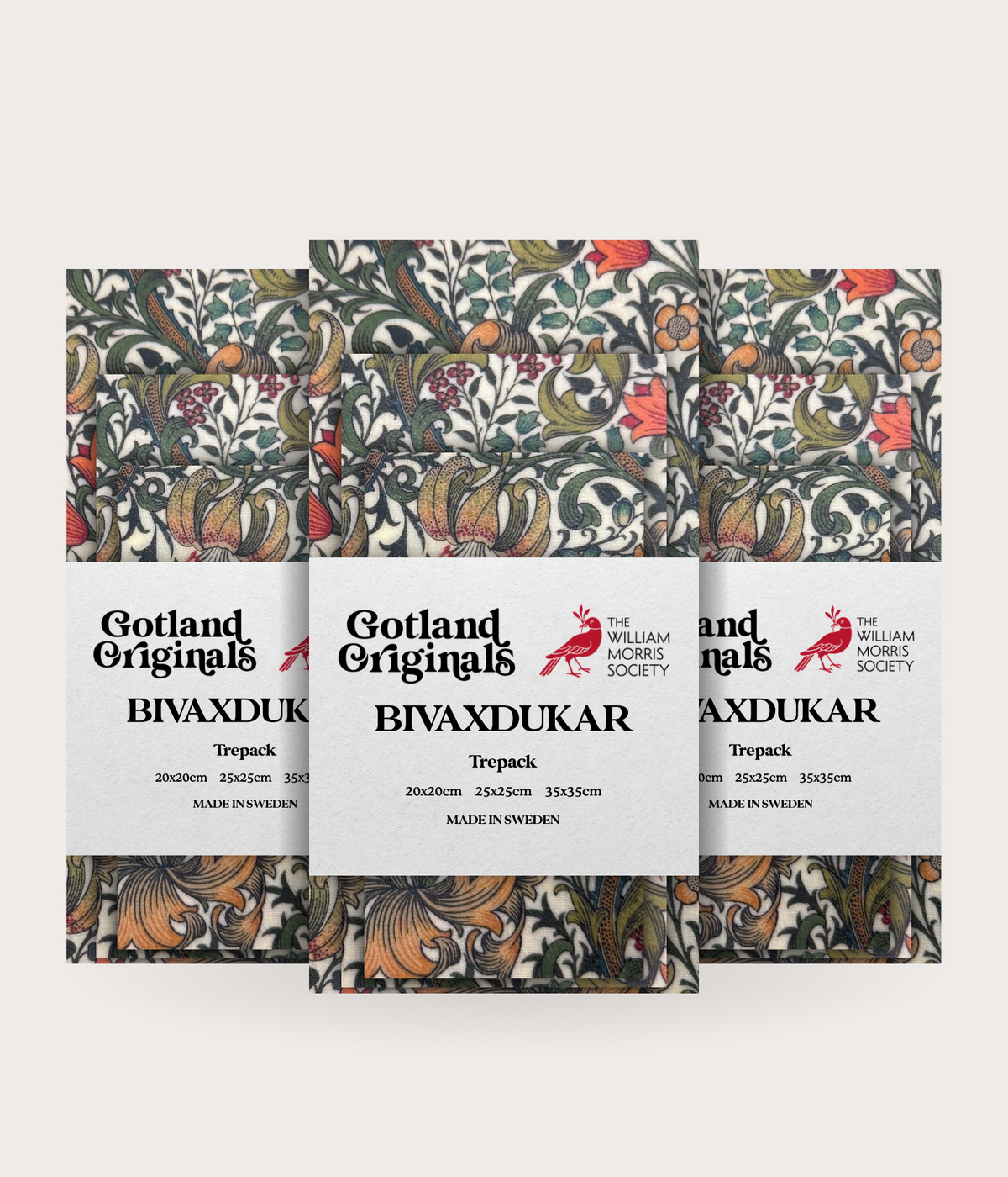 Bivaxduk William Morris Golden Lily i 9-pack
